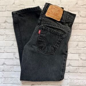 Levi's 550 90s Black Denim Childrens Jeans